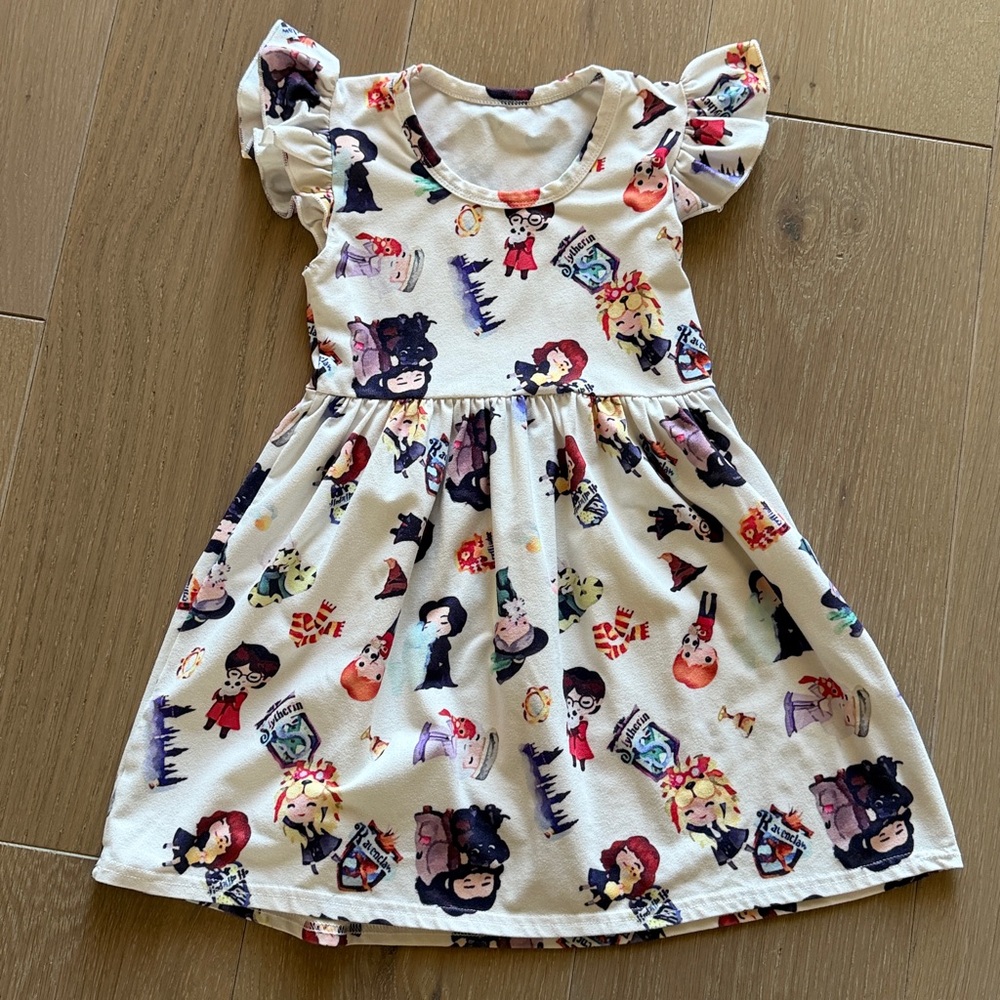 Harry Potter Print Casual Dress